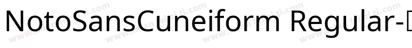NotoSansCuneiform Regular字体转换